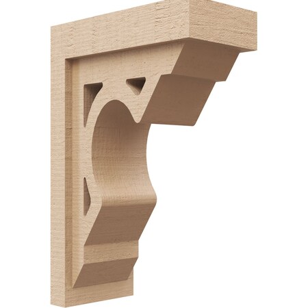 5in. W X 10in. D X 15in. H Series 2  Sheridan Rough Cedar Woodgrain TimberThane Corbel, Primed Tan